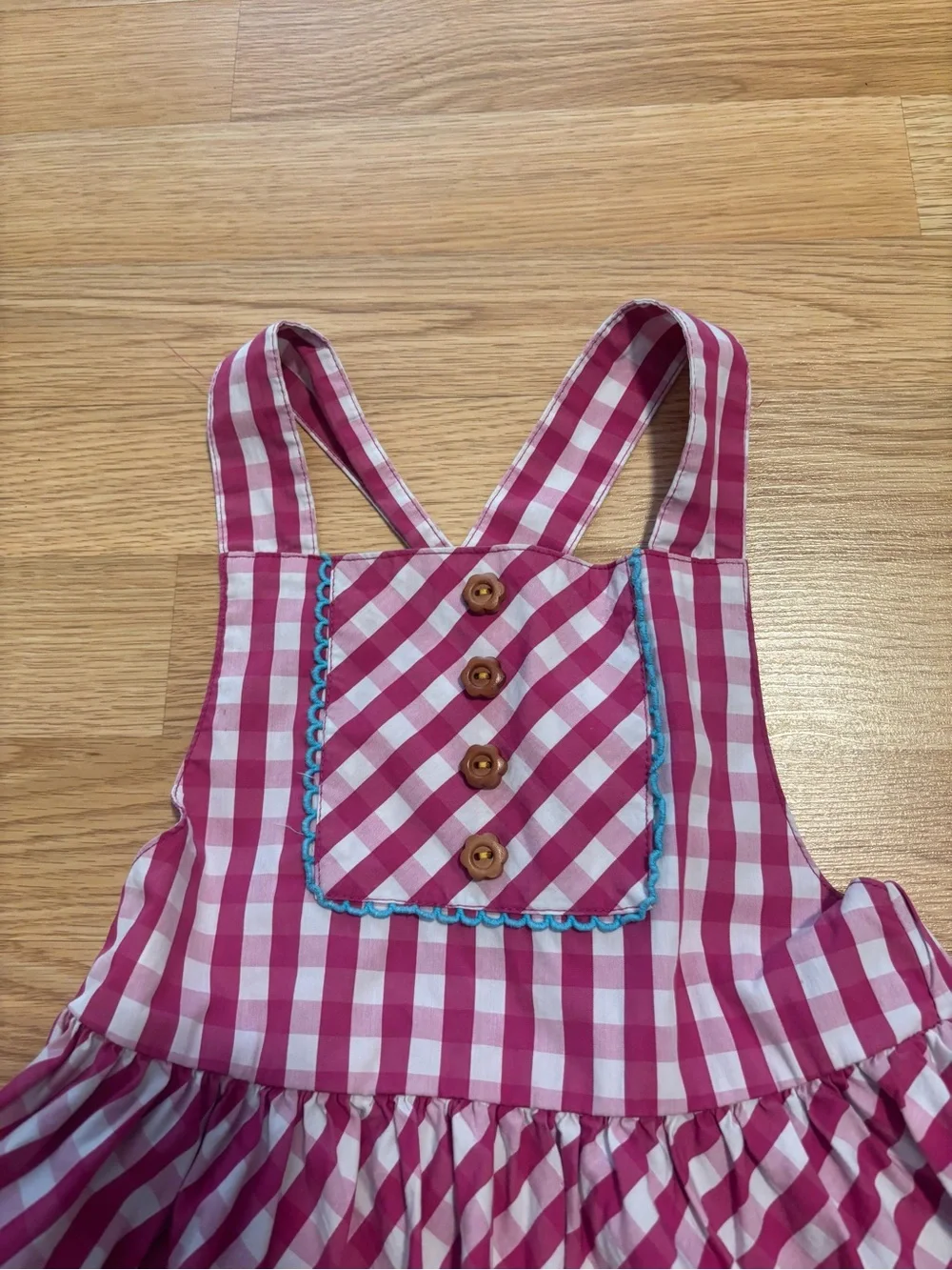 “Wildflower” pinafore dress with matching shirt size 6 in great condition